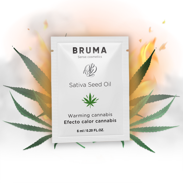 Bruma 6 ml gel deslizante con aceite de semilla efecto calor sabor cannabis