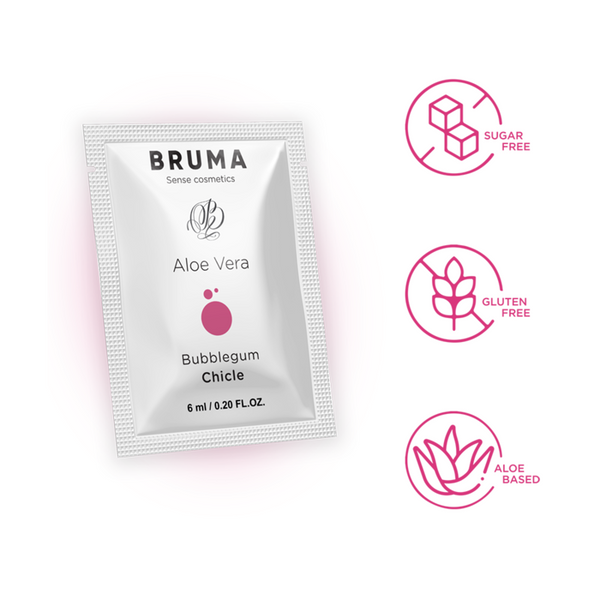 Bruma 6 ml gel deslizante con aloe vera sabor a chicle