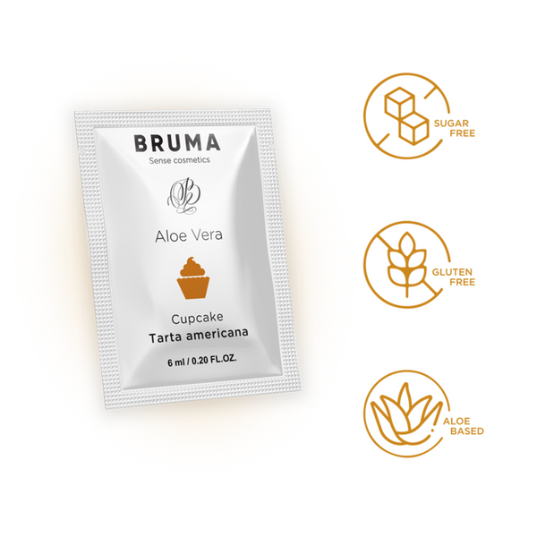 Bruma 6 ml gel deslizante con aloe vera sabor a tarta americana