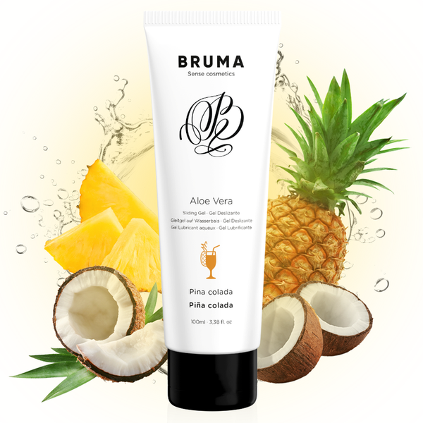 Bruma gel deslizante con aloe vera sabor a piña colada 100 ml