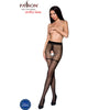 Passion tiopen 019 medias negro rojo 3 4 20 den