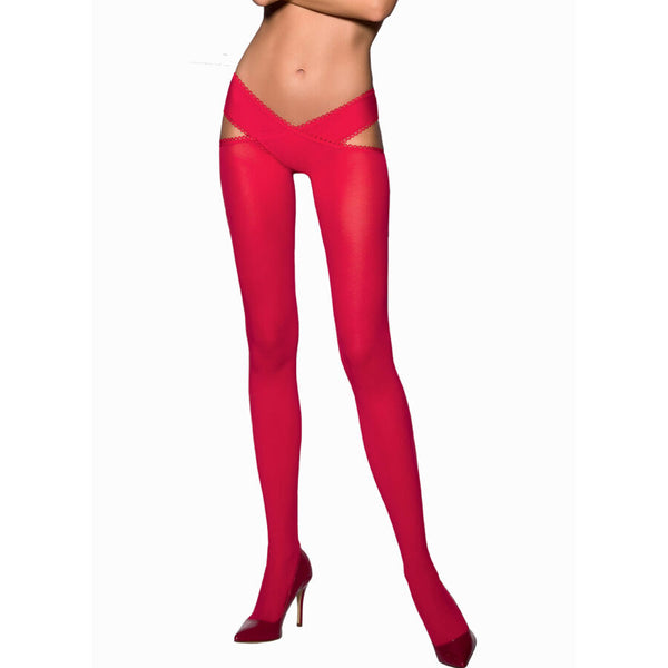 Passion tiopen 005 medias rojo 3 4 60 den