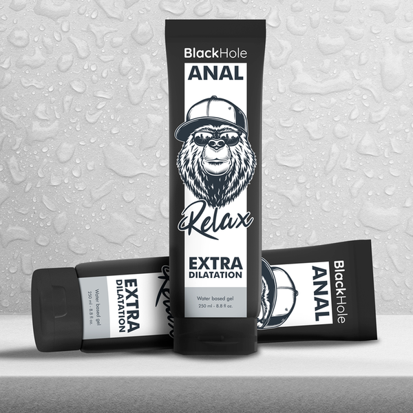 Black gel base agua dilatación anal 250 ml