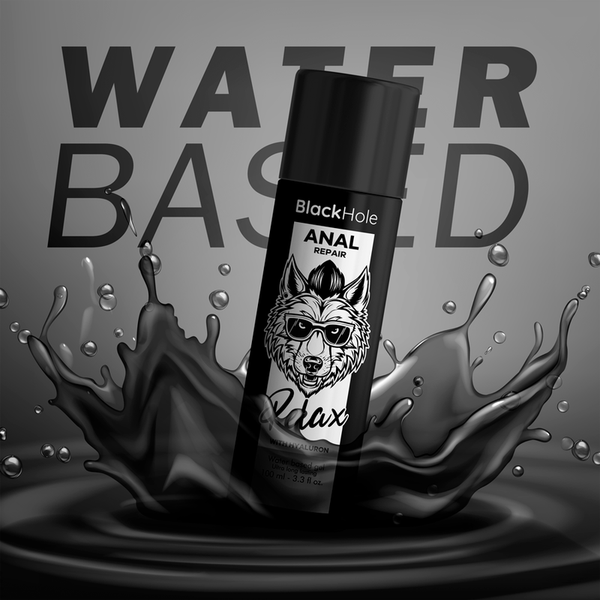 Black anal repair base agua relax con hyaluron 100 ml
