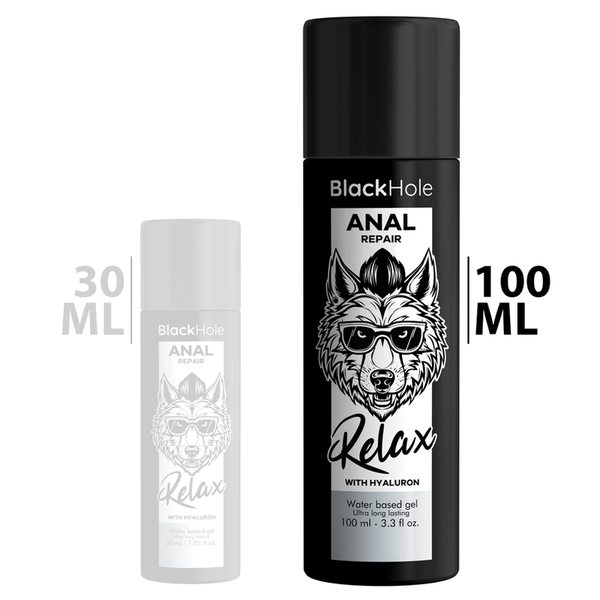 Black anal repair base agua relax con hyaluron 100 ml