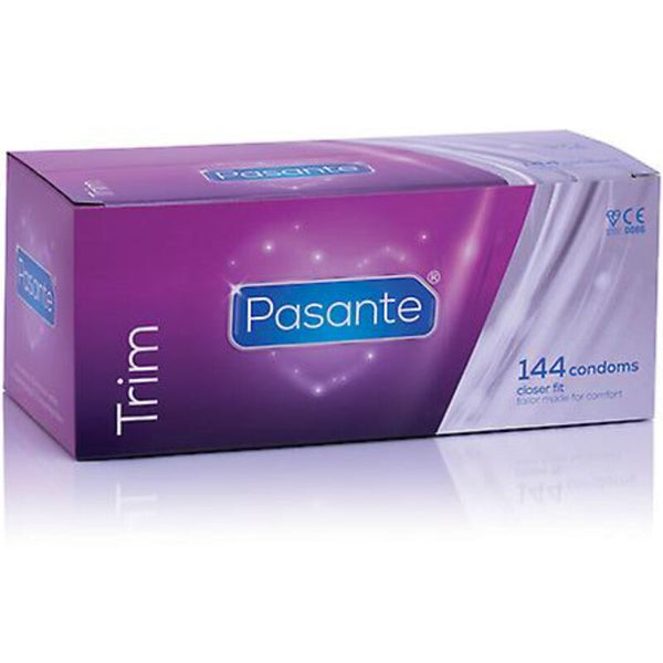 Pasante preservativo trim ajustado caja 144 unidades