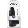 King pene realístico chubby 23 cm negro
