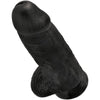 King pene realístico chubby 23 cm negro