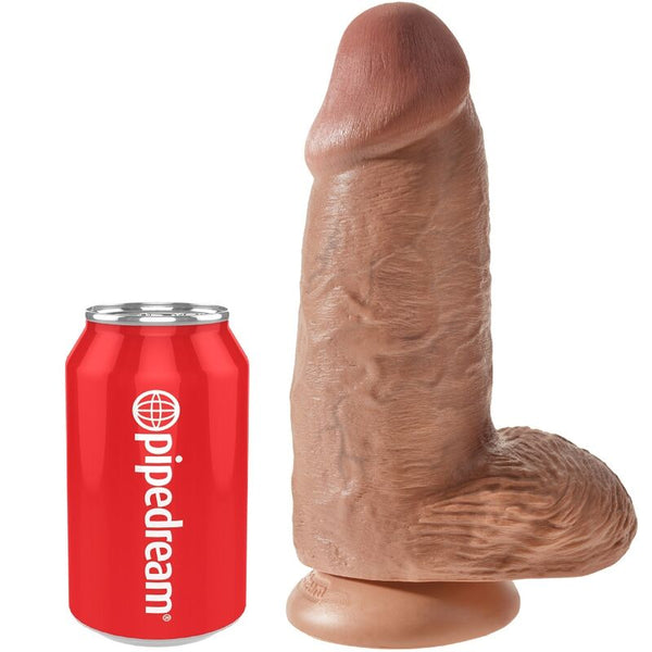 King pene realístico chubby 23 cm caramelo