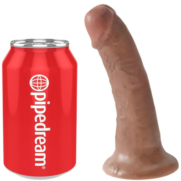 King pene realístico 15 cm caramelo