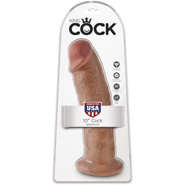 King pene realístico 24 cm caramelo
