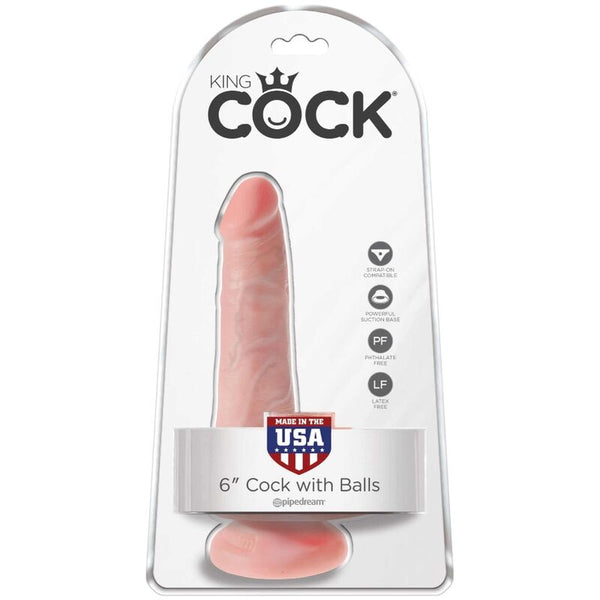King pene realístico con testículos 13.5 cm natural