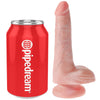 King pene realístico con testículos 13.5 cm natural