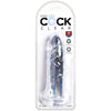King clear pene realístico 15.5 cm transparente