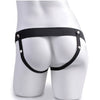Arnés ajustable control remoto pene realístico con testículos recargable y vibrador 15 cm