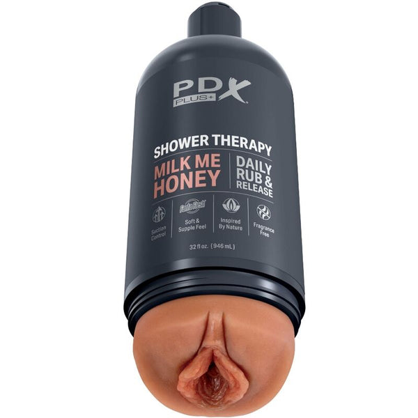 Pdx masturbador stroker diseño discreto de bote champu milk me honey caramelo