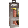 King élite dildo realístico silicona 15.2 cm caramelo