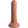 King élite dildo realístico silicona 15.2 cm caramelo