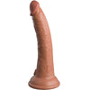 King élite dildo realístico silicona 17.8 cm caramelo