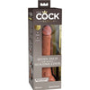 King élite dildo realístico silicona 17.8 cm caramelo