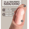King élite dildo realístico silicona 17.8 cm