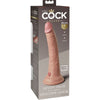 King élite dildo realístico silicona 17.8 cm
