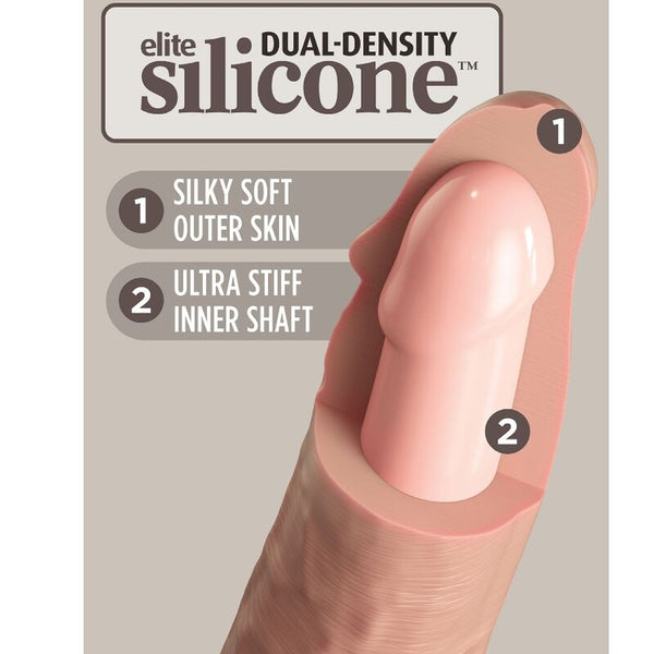 King élite dildo realístico silicona 23 cm