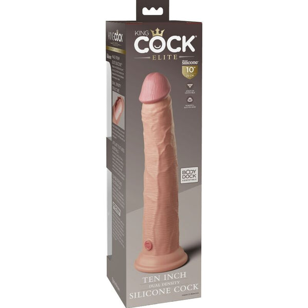 King élite dildo realístico silicona 25.4 cm