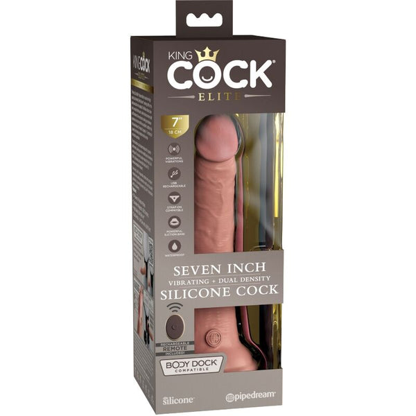 Élite dildo realístico vibrador y silicona control remoto 17.8 cm