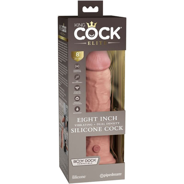 Élite dildo realístico vibrador y silicona 20.3 cm