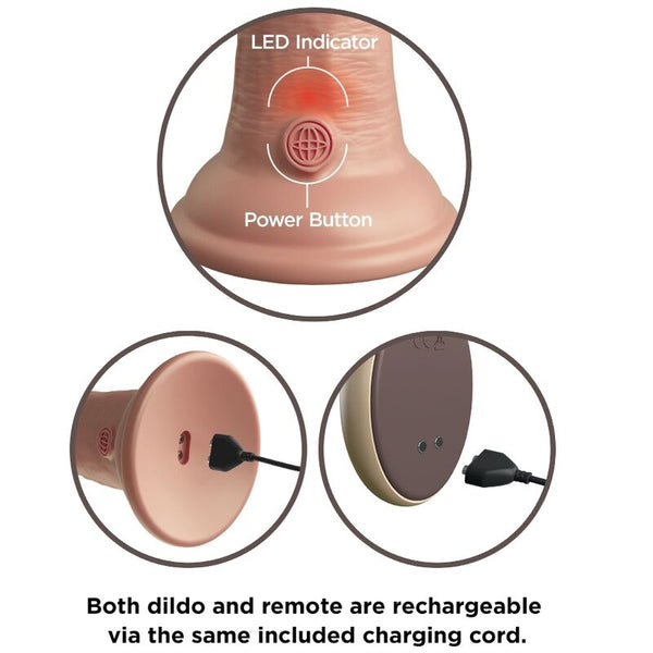 Élite dildo realístico vibrador y silicona control remoto 23 cm
