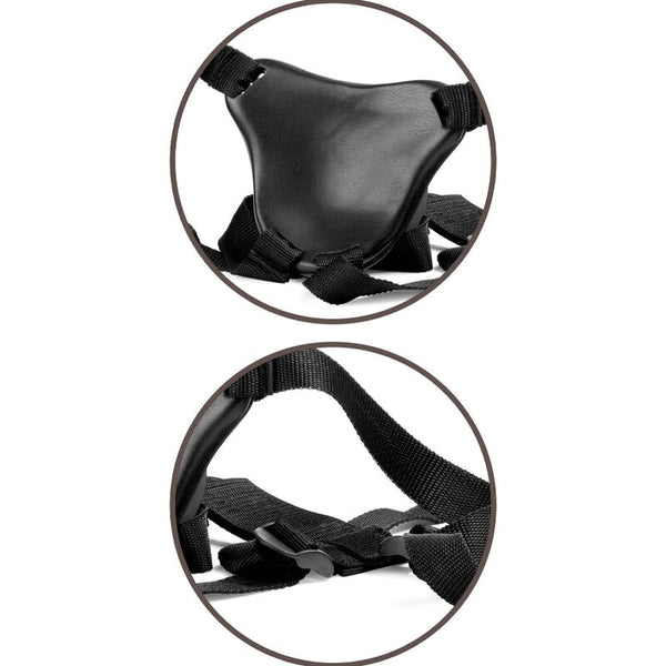 King élite arnés ajustable confortable con dildo 17.8 cm