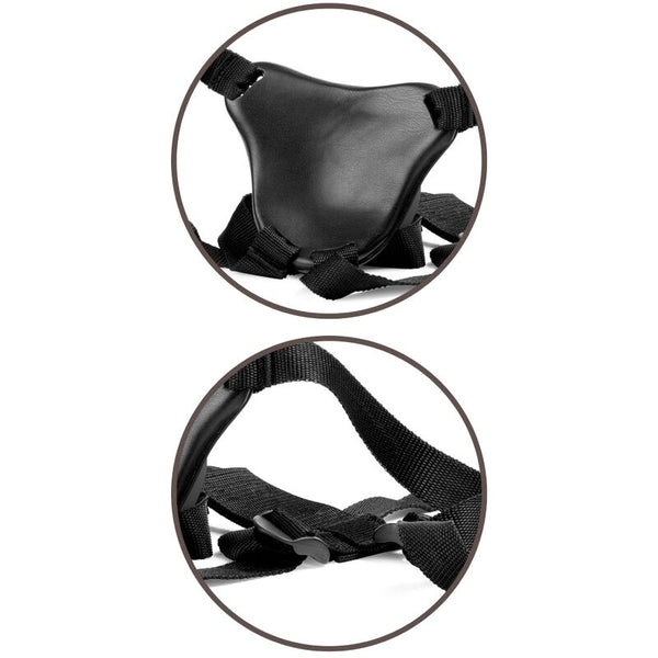 King elite kit arnes ajustable deluxe anillo con testiculos y dildo 20.3 cm