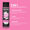 Bruma aceite de masaje premium efecto calor sabor chicle 3 en 1 100 ml