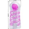 Pretty masturbador masculino fantasy espiral interna y bolas transparente