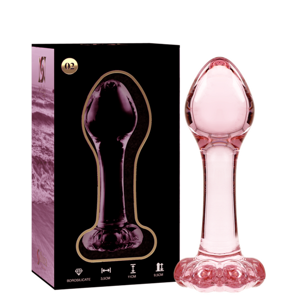 Nebula modelo 2 plug cristal rosa 11 cm o 3.5 cm