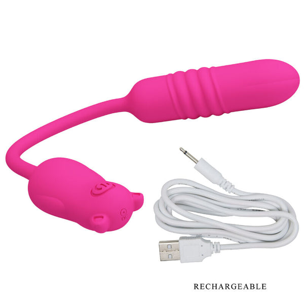 Nobikuma bala vibradora de silicona rosa