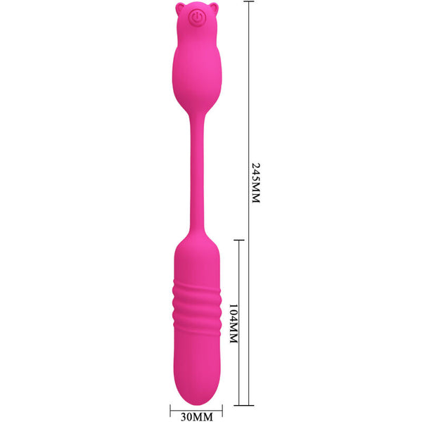 Nobikuma bala vibradora de silicona rosa