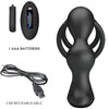 Pretty marshall anillo para pene con plug anal vibratorio y control remoto