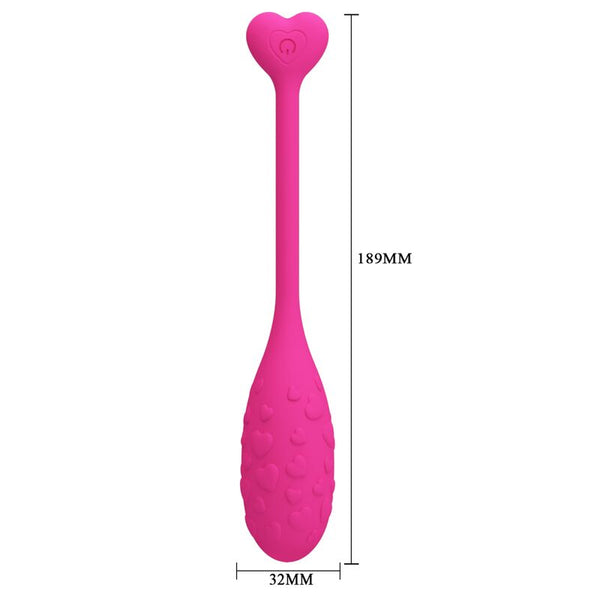 Fisherman huevo vibrador rosa controlado por app