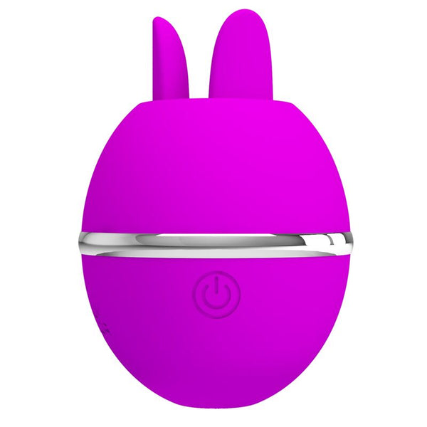 Gemini ball vibrador de silicona redondo morado