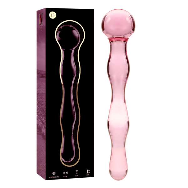 Nebula modelo 13 dildo cristal rosa 18 cm o 3.5 cm