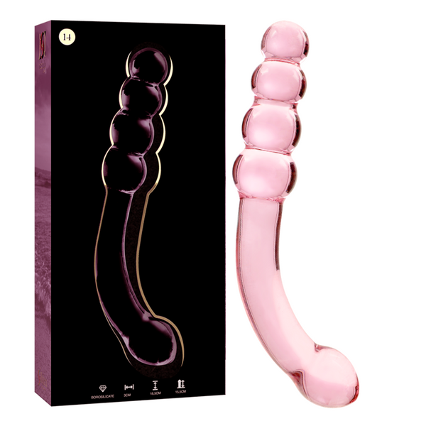 Nebula modelo 14 dildo cristal rosa 18.5 cm o 3 cm