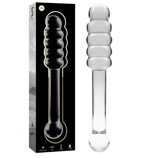 Nebula modelo 20 dildo cristal rosa 20.5 cm o 3 cm