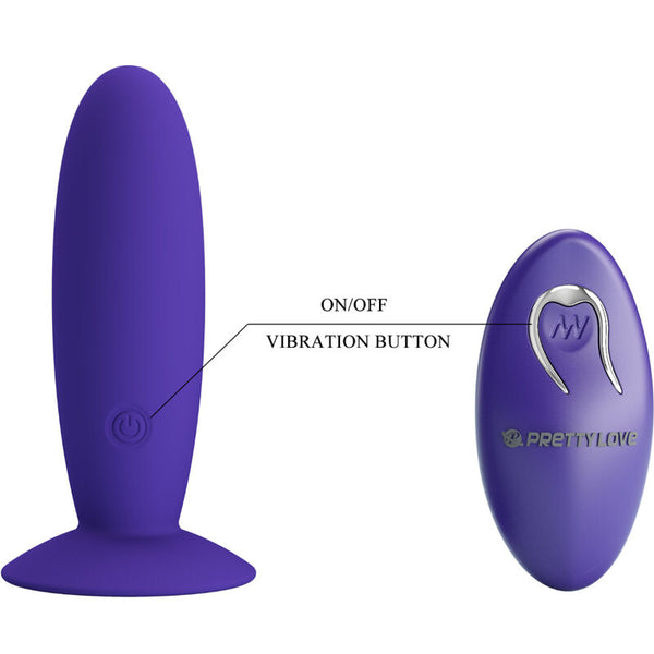 Youth plug anal vibrador control remoto violeta
