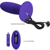 Youth plug anal vibrador control remoto violeta