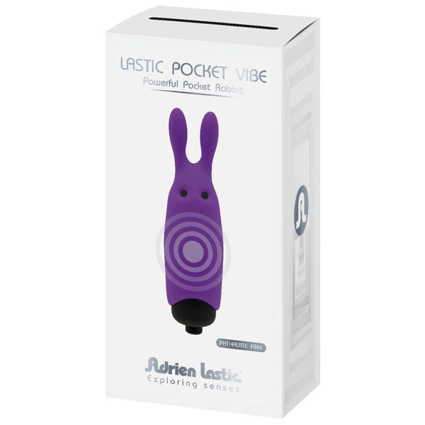Vibrador de bolsillo conejo violeta lastic pocket