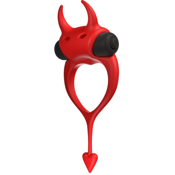 Anillo vibrador para el pene Devol rojo