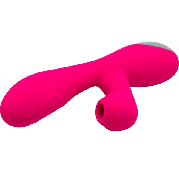 Vibrador y succionador caribbean shine fucsia