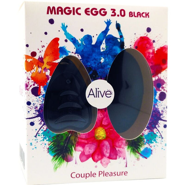 Vibrador control remoto negro magic egg 3.0 huevo